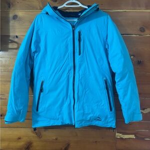 L.L. Bean Women's Primaloft Down Ski Jacket in Vibrant Blue
